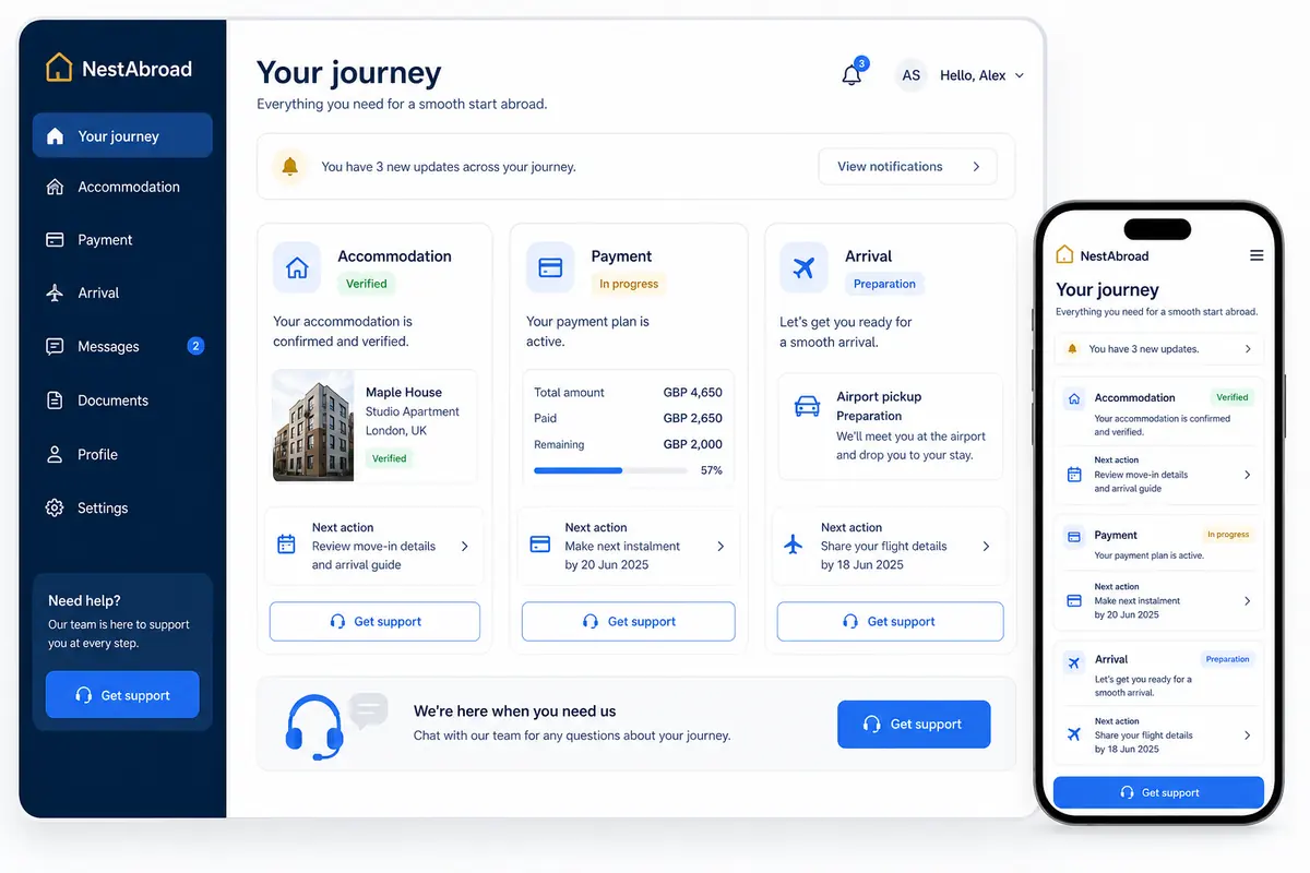 Confirm — NestAbroad